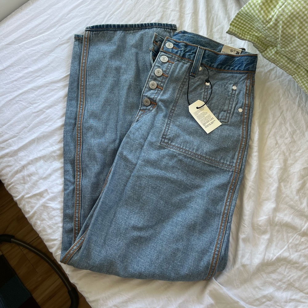 Reversible levis baggy dad jeans